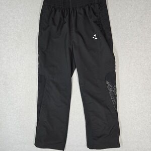 Starbury Men Activewear Pants M Black Embroidered Windbreaker Snap Tearaway